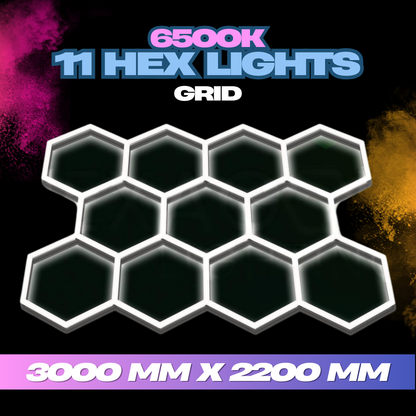 Hexagon Lights 11 Grid System