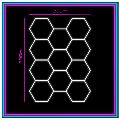 Hexagon Lights – Modern Hexagon Lighting Panels - Neon Signs UK