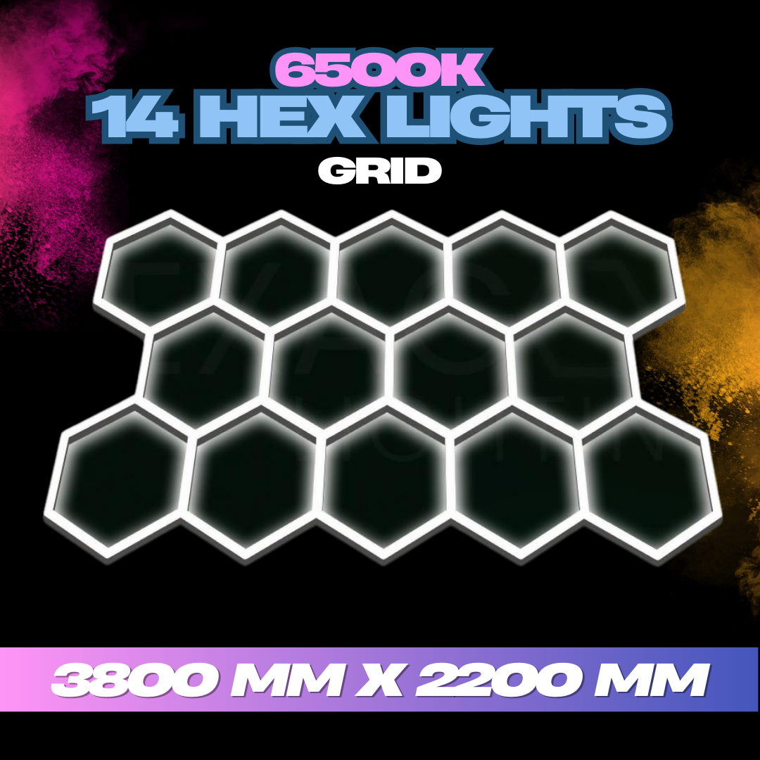 Hexagon Lights 14 Grid System