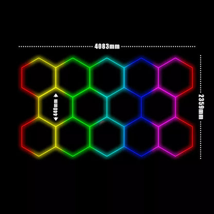 Hexagon Lights – Modern Hexagon Lighting Panels - Neon Signs UK