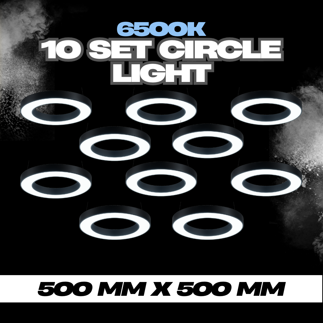 50cm Hollow Circle Light (set of 10)