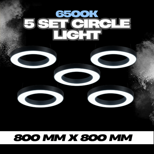 80cm Hollow Circle Light (set of 5)