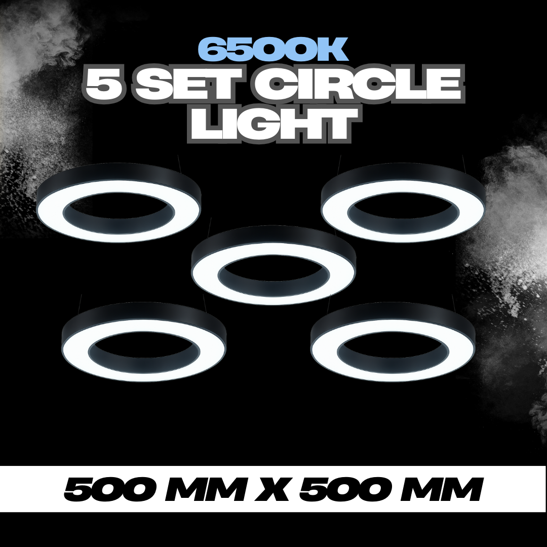 50cm Hollow Circle Light (set of 5)