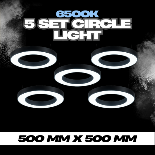 50cm Hollow Circle Light (set of 5)