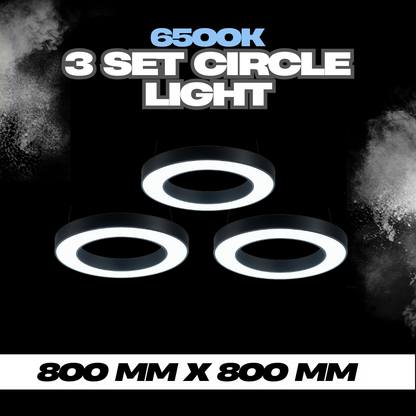 80cm Hollow Circle Light (set of 3)