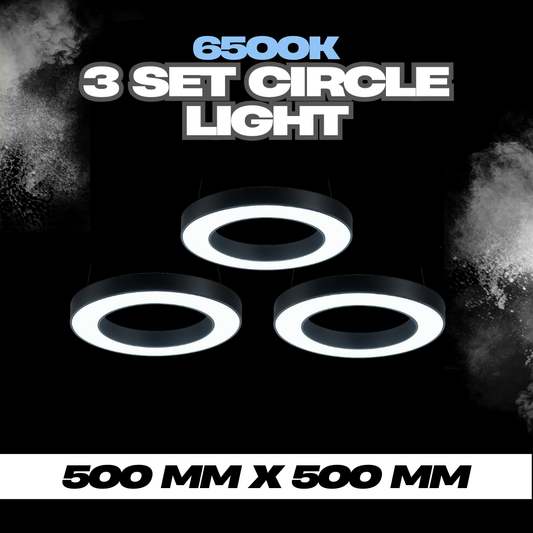50cm Hollow Circle Light (Set of 3)