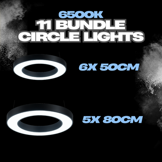 Hollow Circular Light Bundle 1 (6x50cm, 5x80cm)