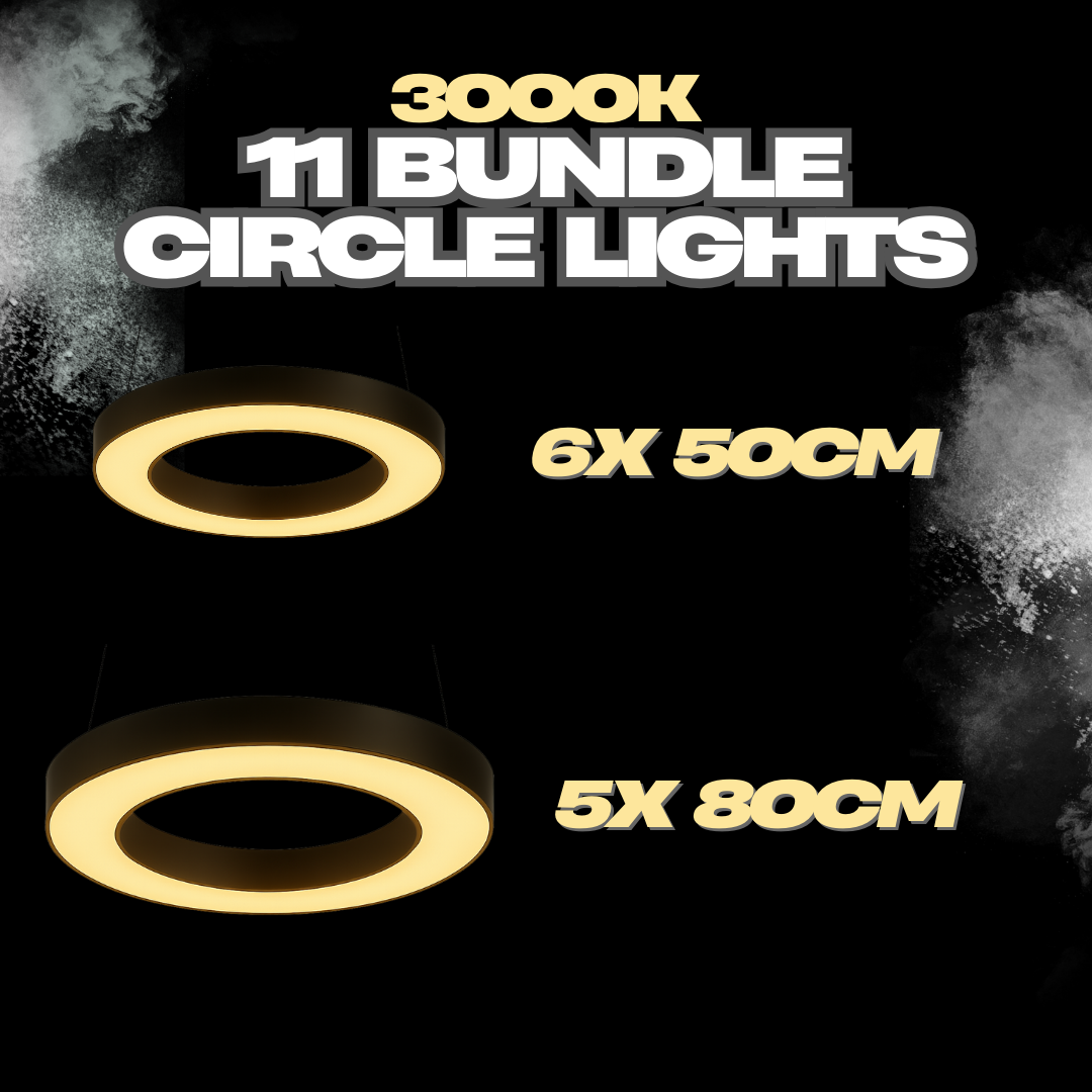 Hollow Circular Light Bundle 1 (6x50cm, 5x80cm)