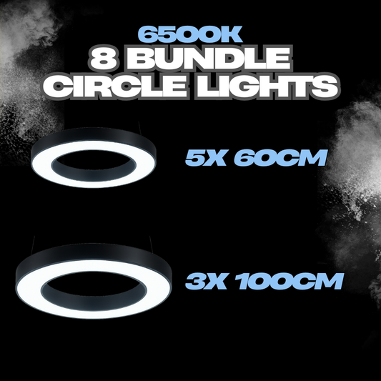 Hollow Circular Light Bundle 1 (5x60cm, 3x100cm)