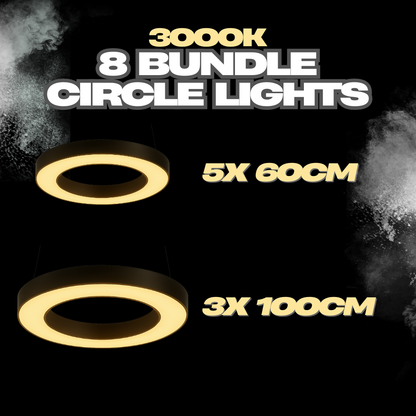 Hollow Circular Light Bundle 1 (5x60cm, 3x100cm)