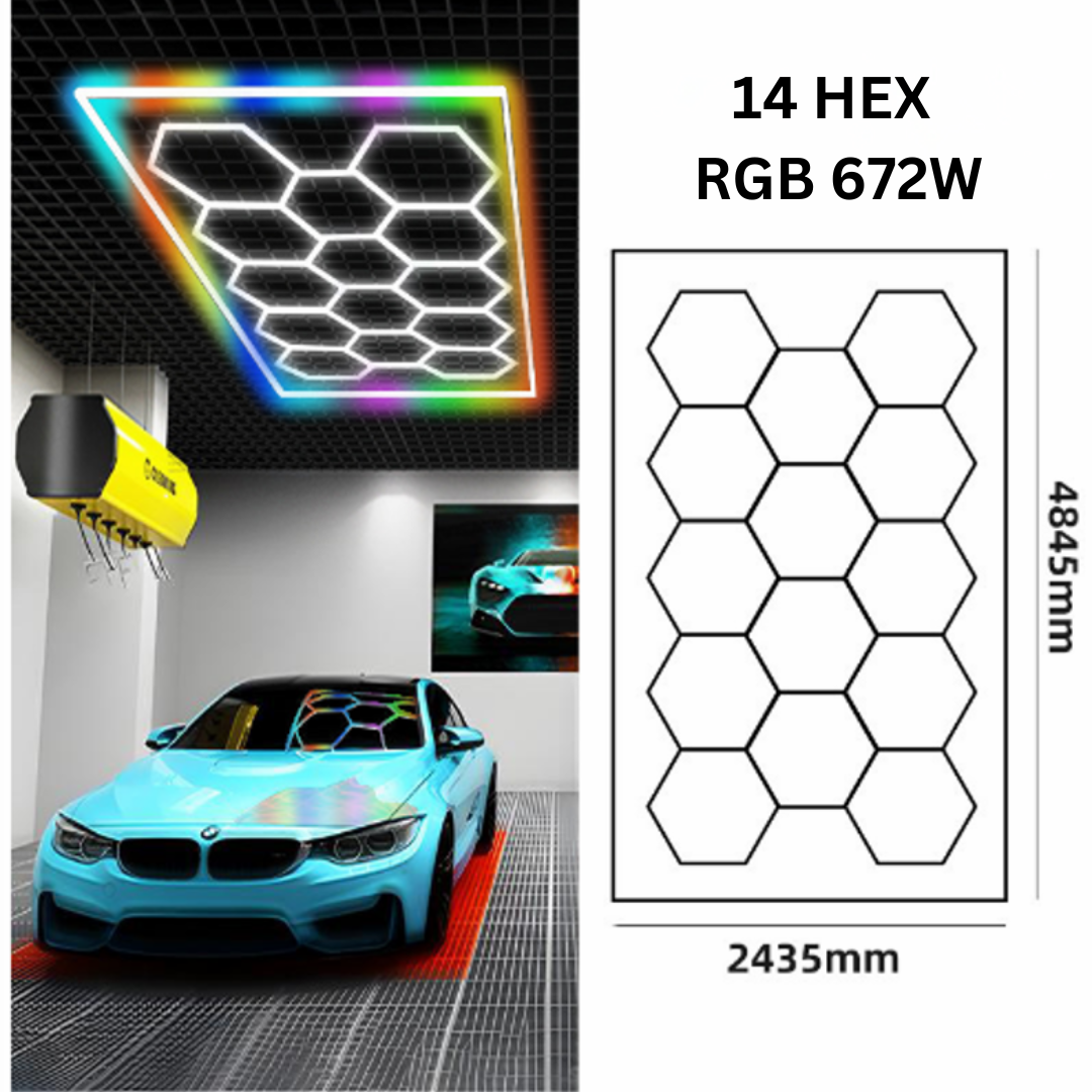 Hexagon Lights – Modern Hexagon Lighting Panels - Neon Signs UK