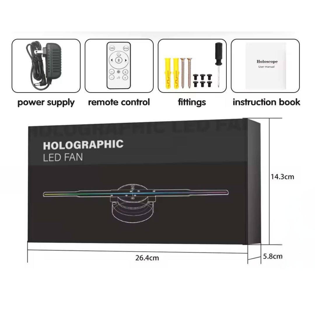 Hologram Fan HD (62cm, Bluetooth audio)