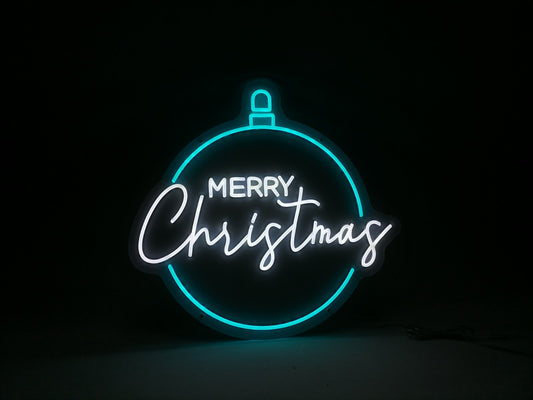 Merry Christmas Bauble Neon Sign - Neon Signs UK