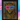 Framed artwork of a leopard wearing colorful glasses on a vibrant, multicolored background.