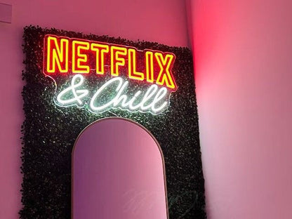 bedroom neon sign netflix and chill in led flex neon like writing