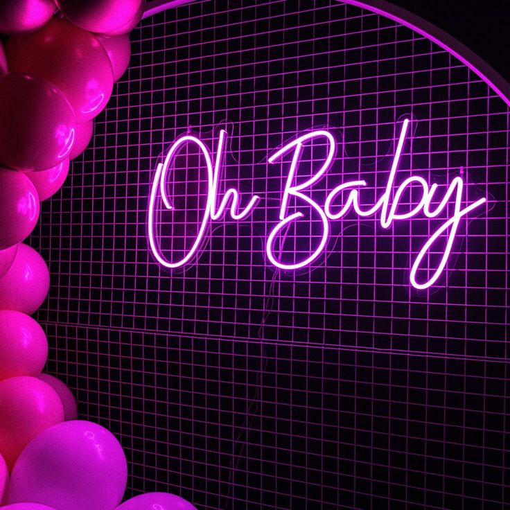 Oh Baby Neon Sign | Baby Shower Neon Signs - Neon Signs UK