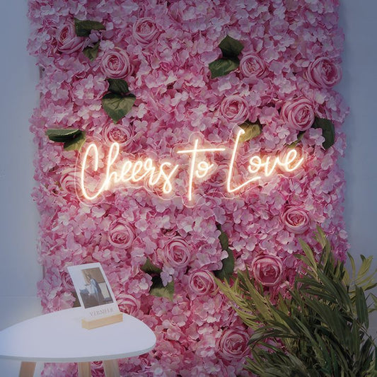 Cheers to Love Neon Sign | Wedding and Engagement Neon Signs - Neon Signs UK