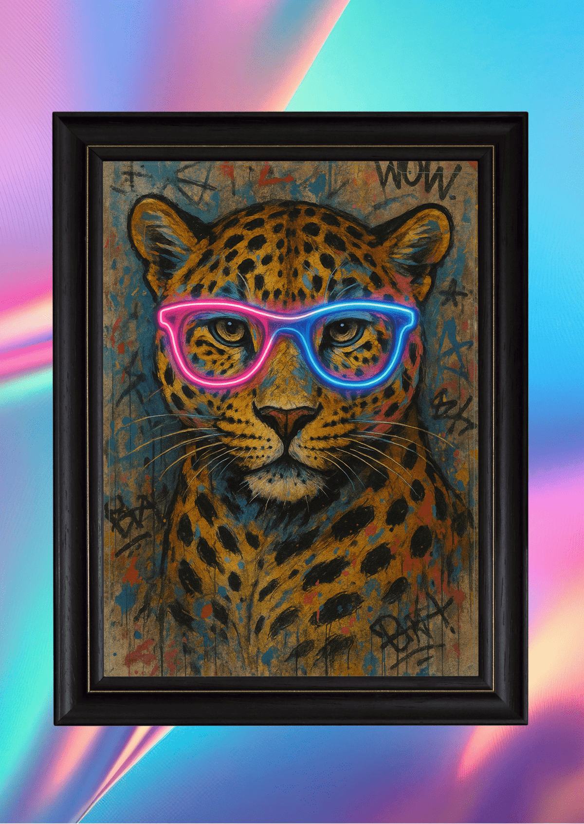 Home / Cool Leapord Neon Art