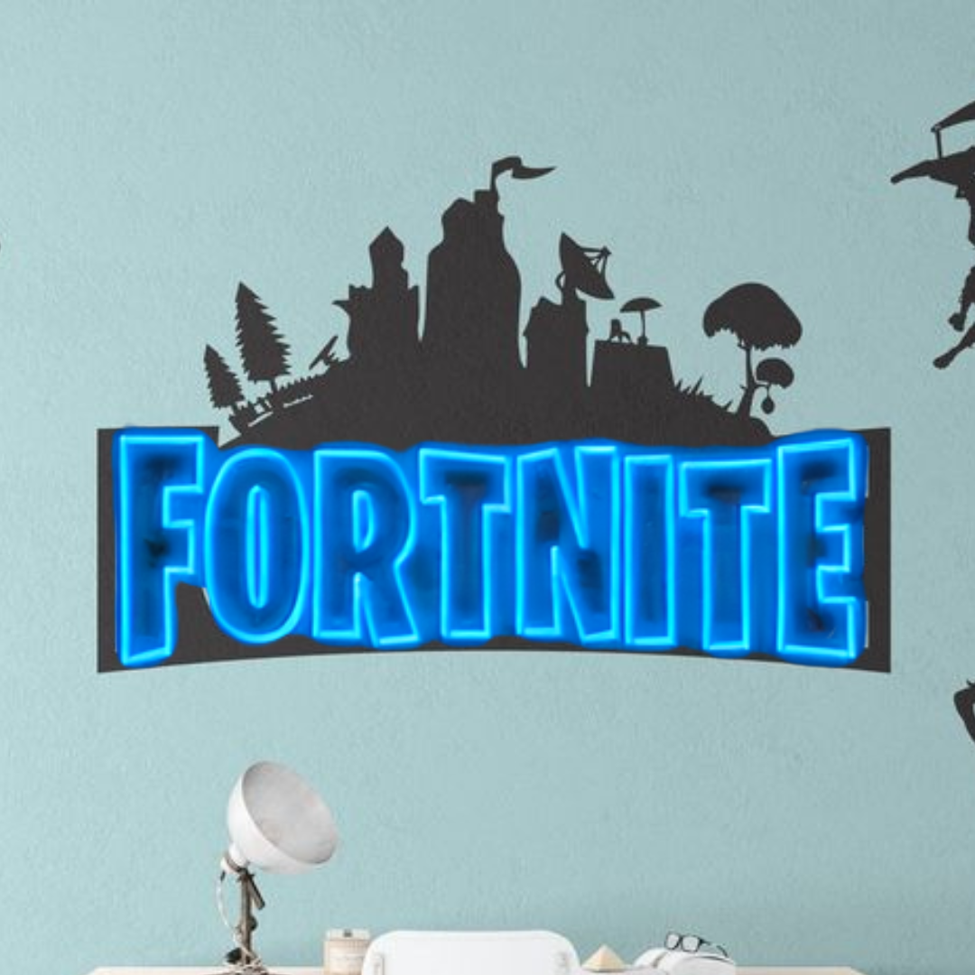 Fortnite Gaming Neon Sign | PVC LED Game Room Decor - Neon Signs UK