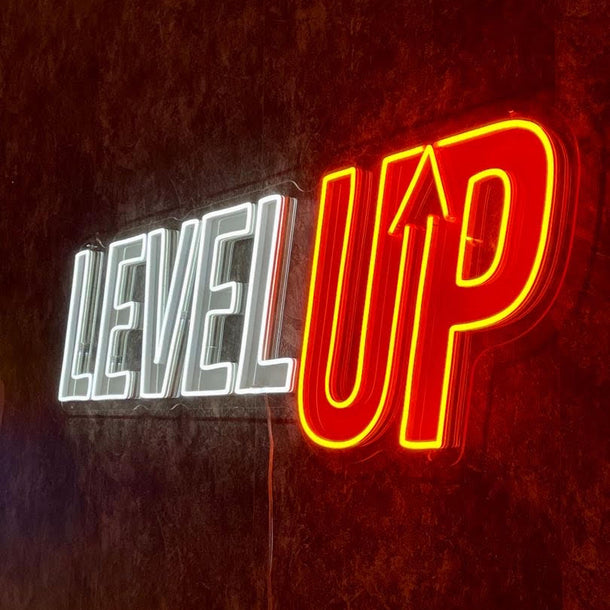 Home / Gym Neon Sign | Level Up
