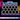 Hexagon Lights 14 Grid with Purple Frame - Neon Signs UK