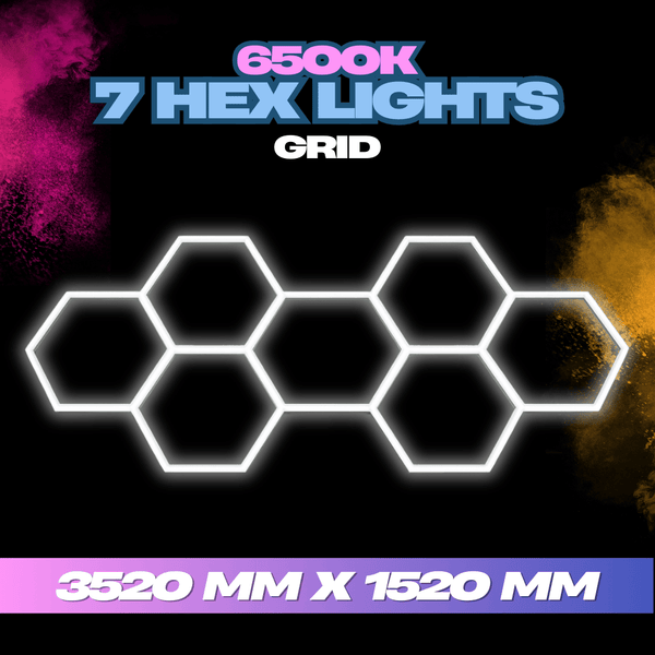Hexagon Lights System – 7 Grid LED Modular Wall Lights