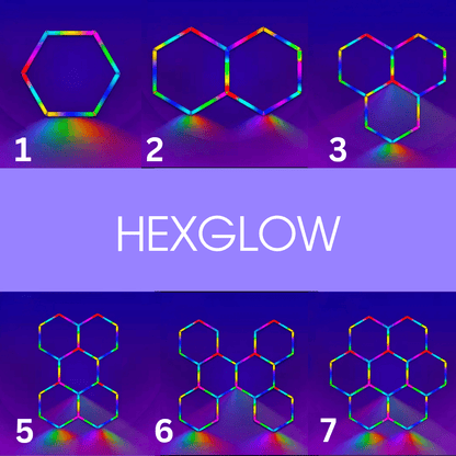 Hexagon Lights – Modern Hexagon Lighting Panels - Neon Signs UK
