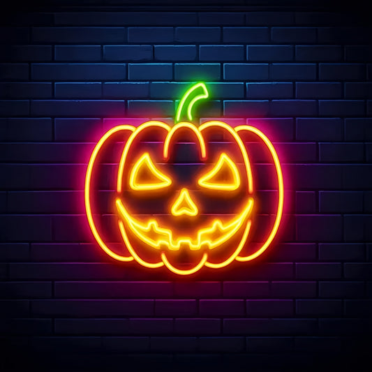 Pumpkin Halloween Neon Sign - Neon Signs UK