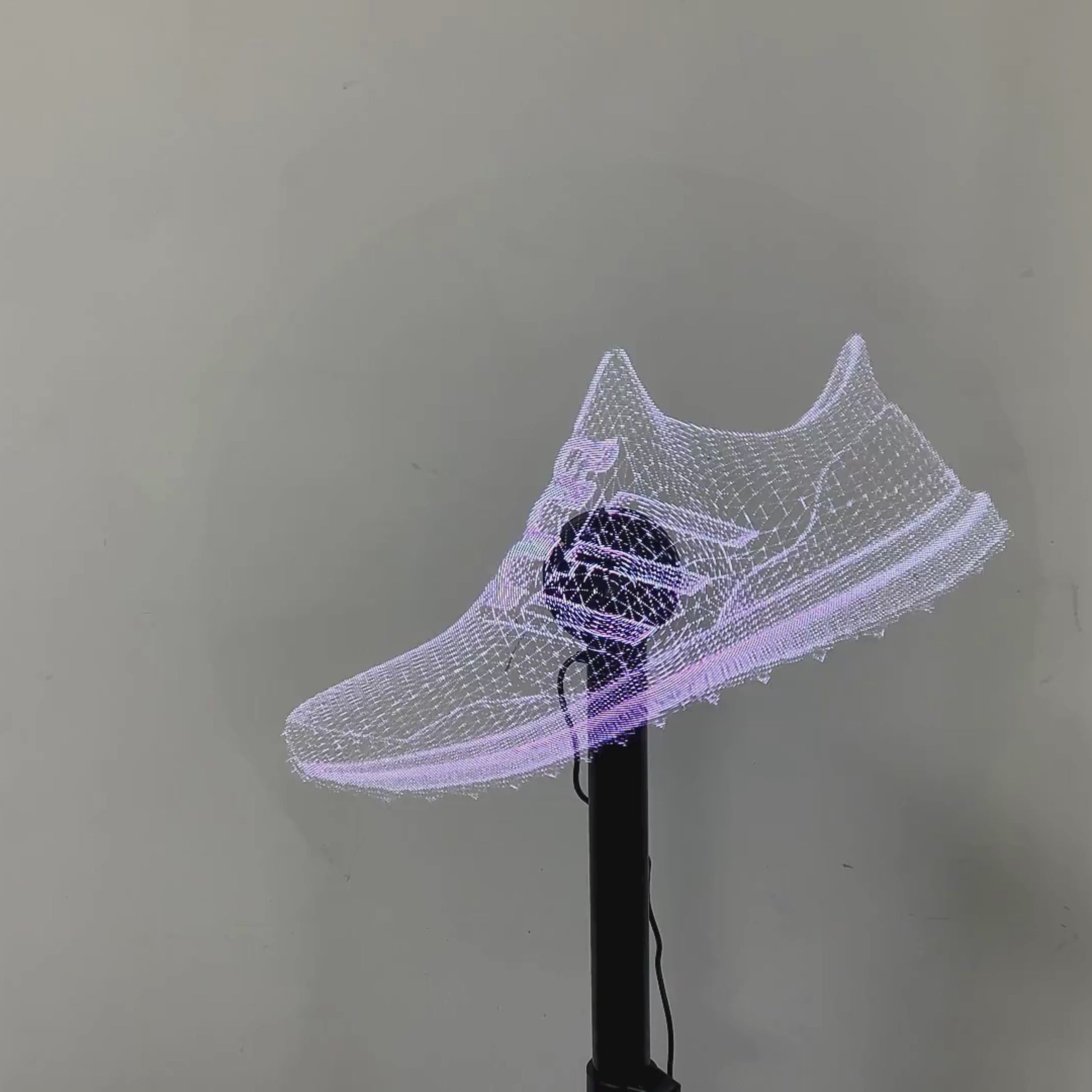 A Holographic fan visualising a unique trainer