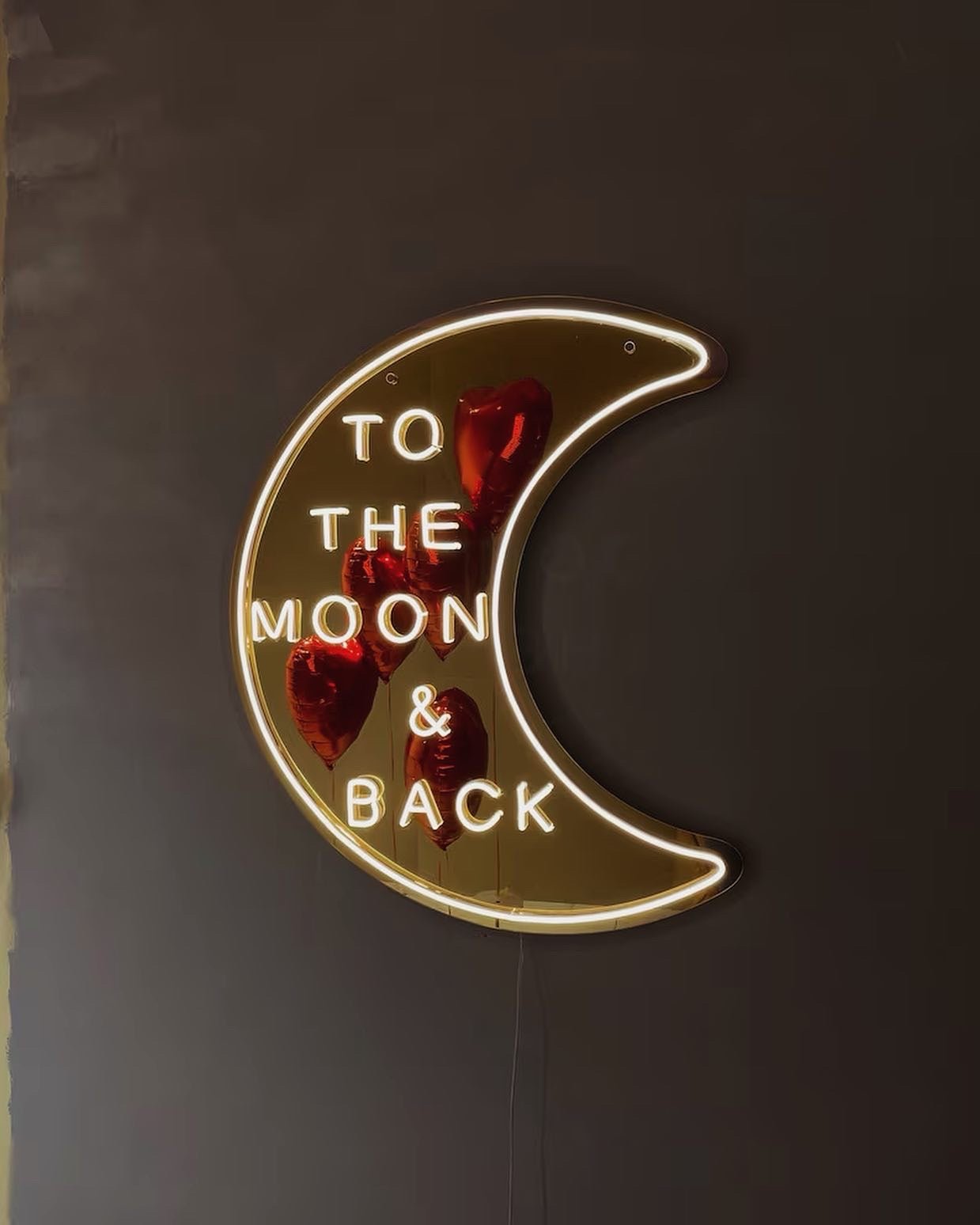 To The Moon & Back Wedding/Engagement Neon Sign - Neon Signs UK